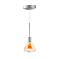 Bruck Silva Neo 110 Dicro LV S Pendelleuchte Chrom Matt Glas Orange-Gelb