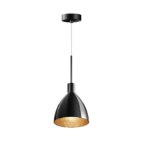 Bruck Silva Neo 160 AC S Pendelleuchte Schwarz-Glas Schwarz-Gold