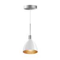 Bruck Silva Neo 160 LV S Pendelleuchte Chrom Matt Glas Weiss-Gold