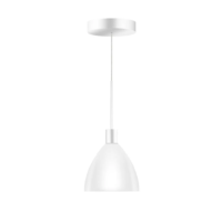 Bruck Silva Neo 160 LV S Pendelleuchte Weiss Glas Weiss