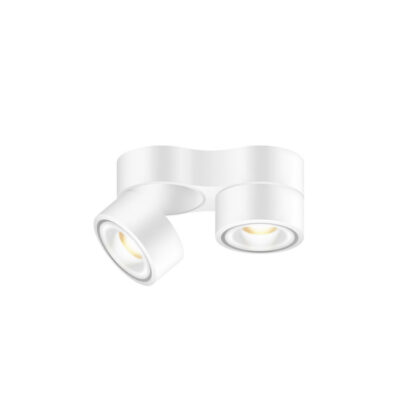 Bruck Vito 75 Duo Spot 50° LV C Deckenaufbaustrahler weiss