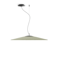 Luceplan Koinè Acoustic Ø 86 cm LED-Pendelleuchte Grün