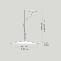 Luceplan Koinè Acoustic Ø 86 cm LED-Pendelleuchte – Bild 7