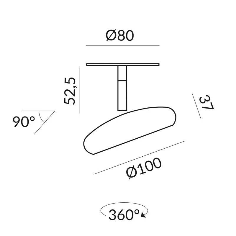 Bruck BLOP FLAT 120° AC C-R Deckeneinbaustrahler – Bild 8