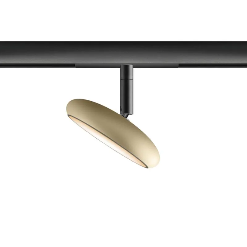 Bruck Blop Flat 120° Deckenstrahler für ALL-IN Schiene Champagner schwarz