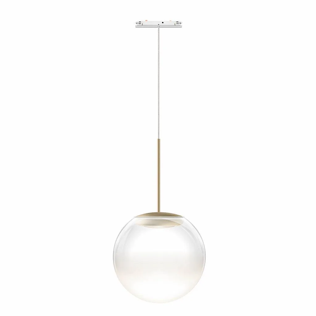 Bruck Blop Moll Pendelleuchte für ALL-IN Schiene Champagner Weiss