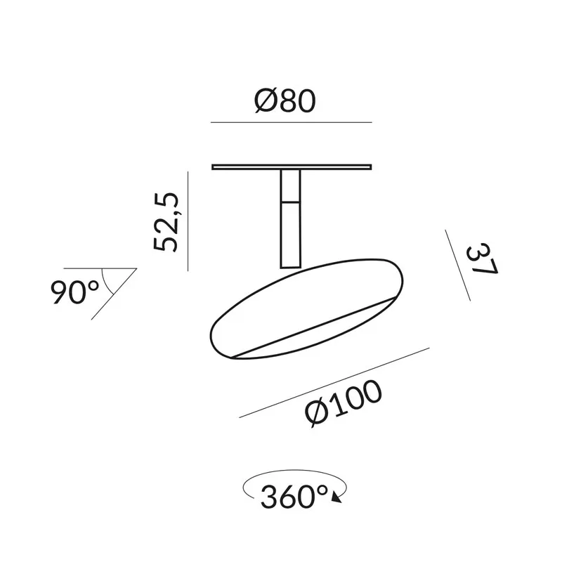 Bruck Blop Spot AC R Deckeneinbaustrahler – Bild 8