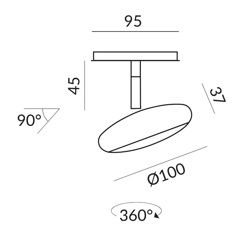 Bruck Blop Spot Deckenstrahler für ALL-IN Schiene – Bild 9