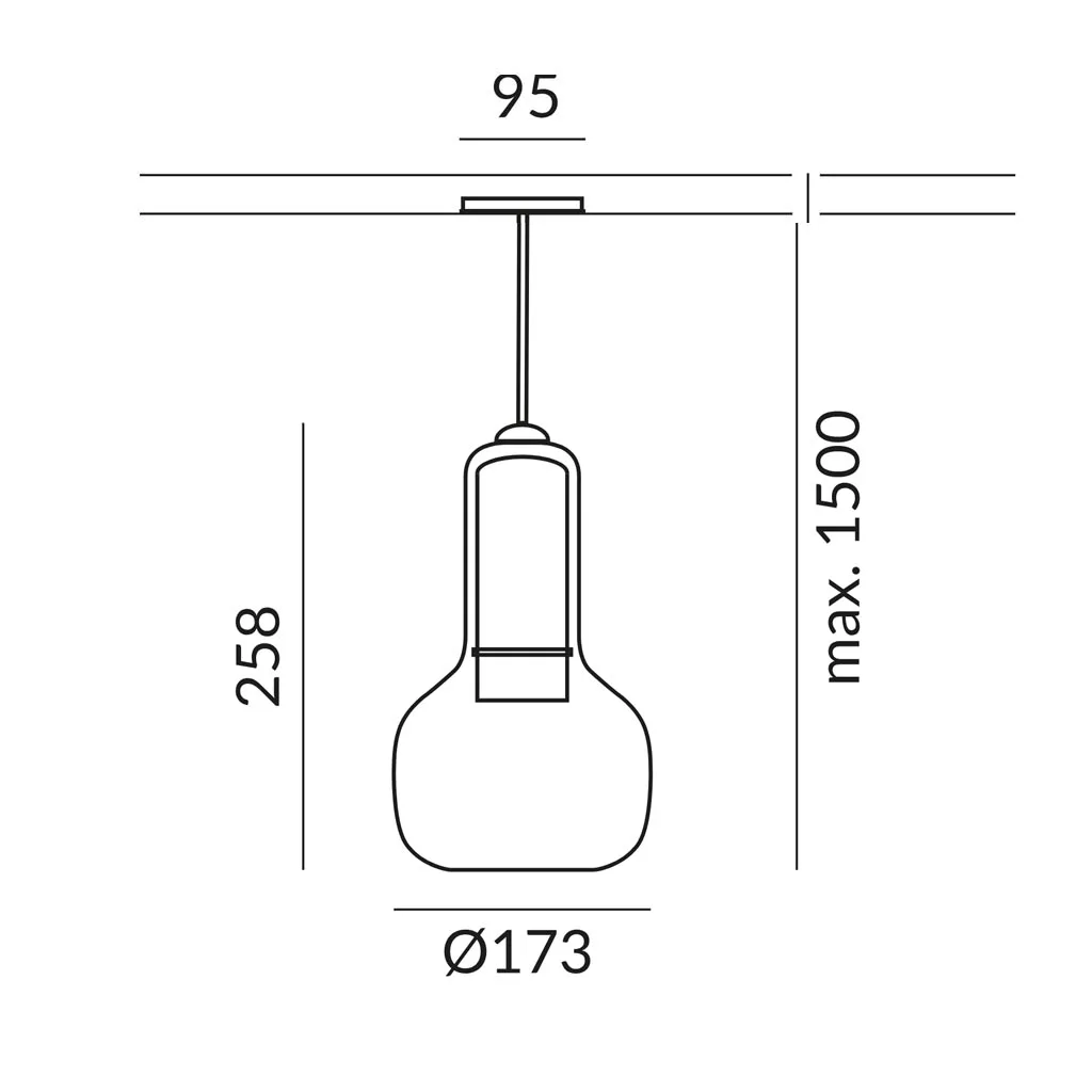 Bruck Booh 170 GU10 Pendelleuchte für ALL-IN Schiene – Bild 5