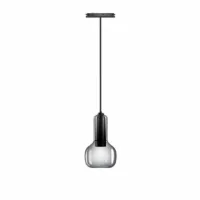 Bruck Booh 170 GU10 Pendelleuchte für ALL-IN Schiene Cool Grey Rauchglas