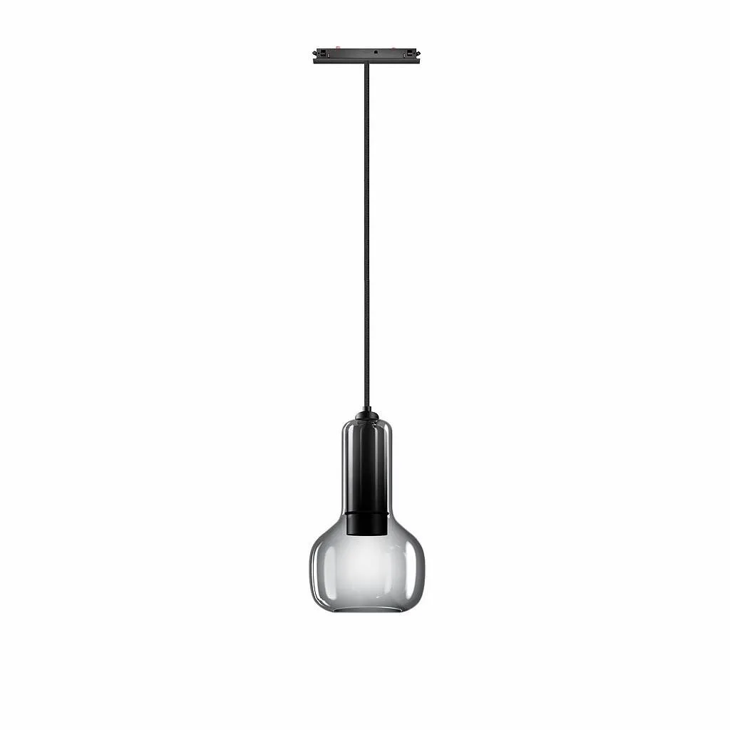 Bruck Booh 170 GU10 Pendelleuchte für ALL-IN Schiene Cool Grey Rauchglas