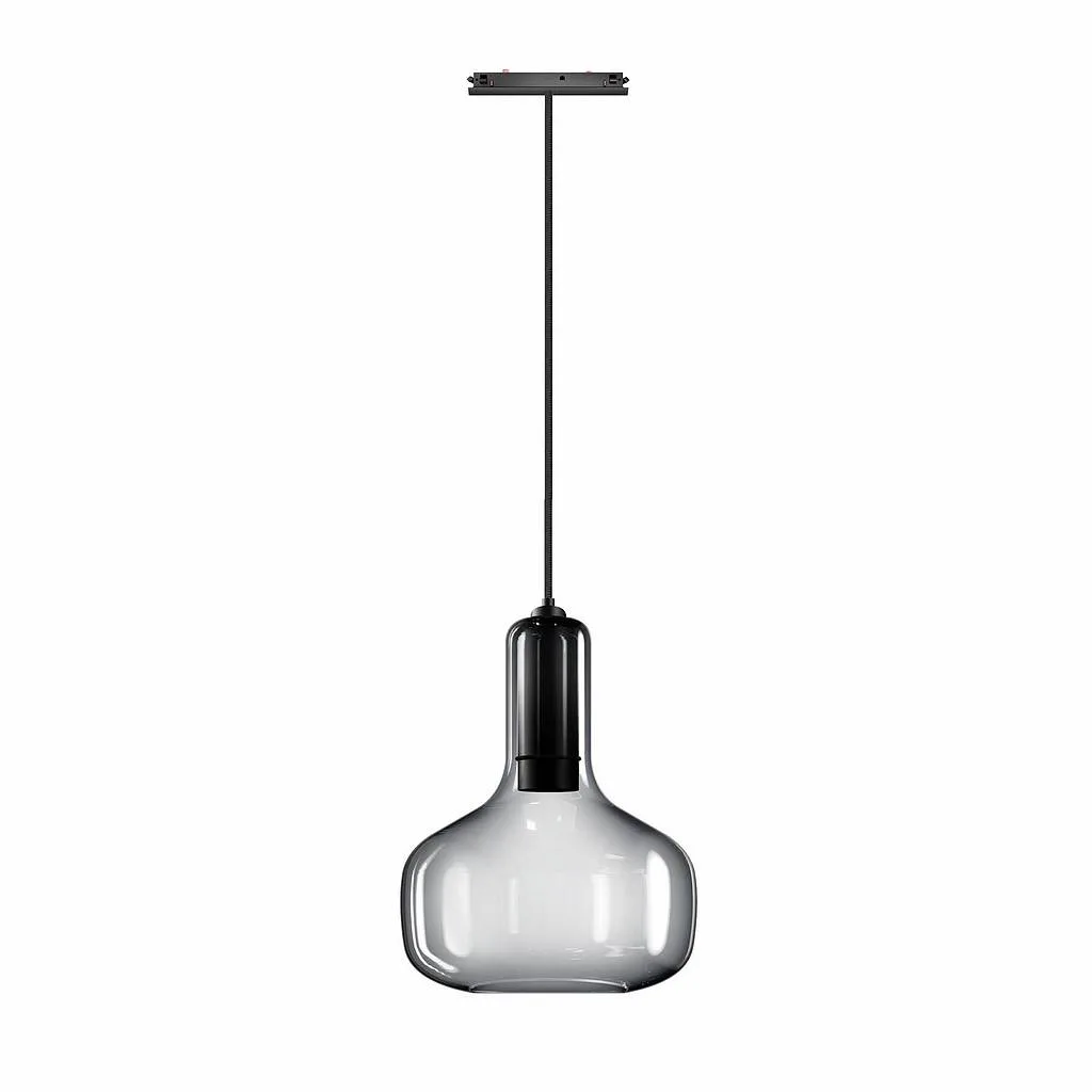 Bruck Booh 250 GU10 S Pendelleuchte für ALL-In Schiene Cool reay Rauchglas
