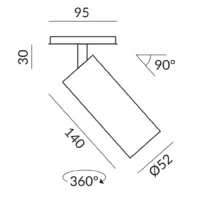 Bruck Fino Spot LV Deckenstrahler für ALL-IN Schiene – Bild 9