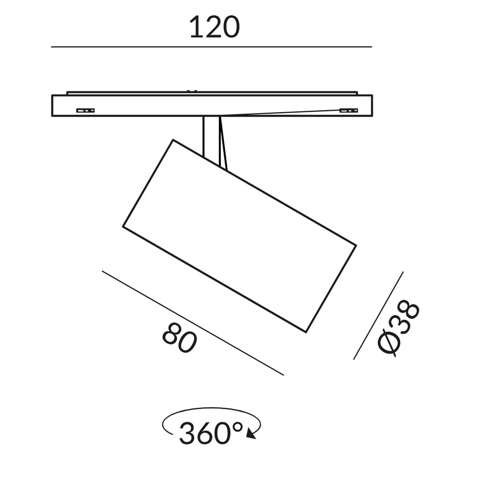 Bruck Pur 38 Spot Micro Schiene – Bild 3