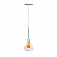 Bruck Silva Neo 110 Dicro Pendelleuchte für ALL-IN Schiene Chrom Glas Orange Gelb