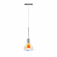 Bruck Silva Neo 110 Dicro Pendelleuchte für ALL-IN Schiene Chrom Matt Glas Orange Gelb