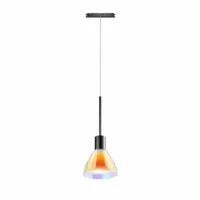 Bruck Silva Neo 110 Dicro Pendelleuchte für ALL-IN Schiene Schwarz Glas Orange Gelb