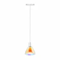 Bruck Silva Neo 110 Dicro Pendelleuchte für ALL-IN Schiene Weiß Glas Orange Gelb