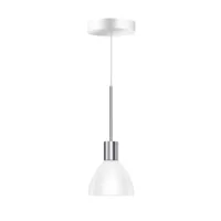 Bruck Silva Neo 110 LV S Pendelleuchte Chrom Glas Weiß