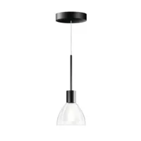 Bruck Silva Neo 110 LV S Pendelleuchte Schwarz Glas Klar
