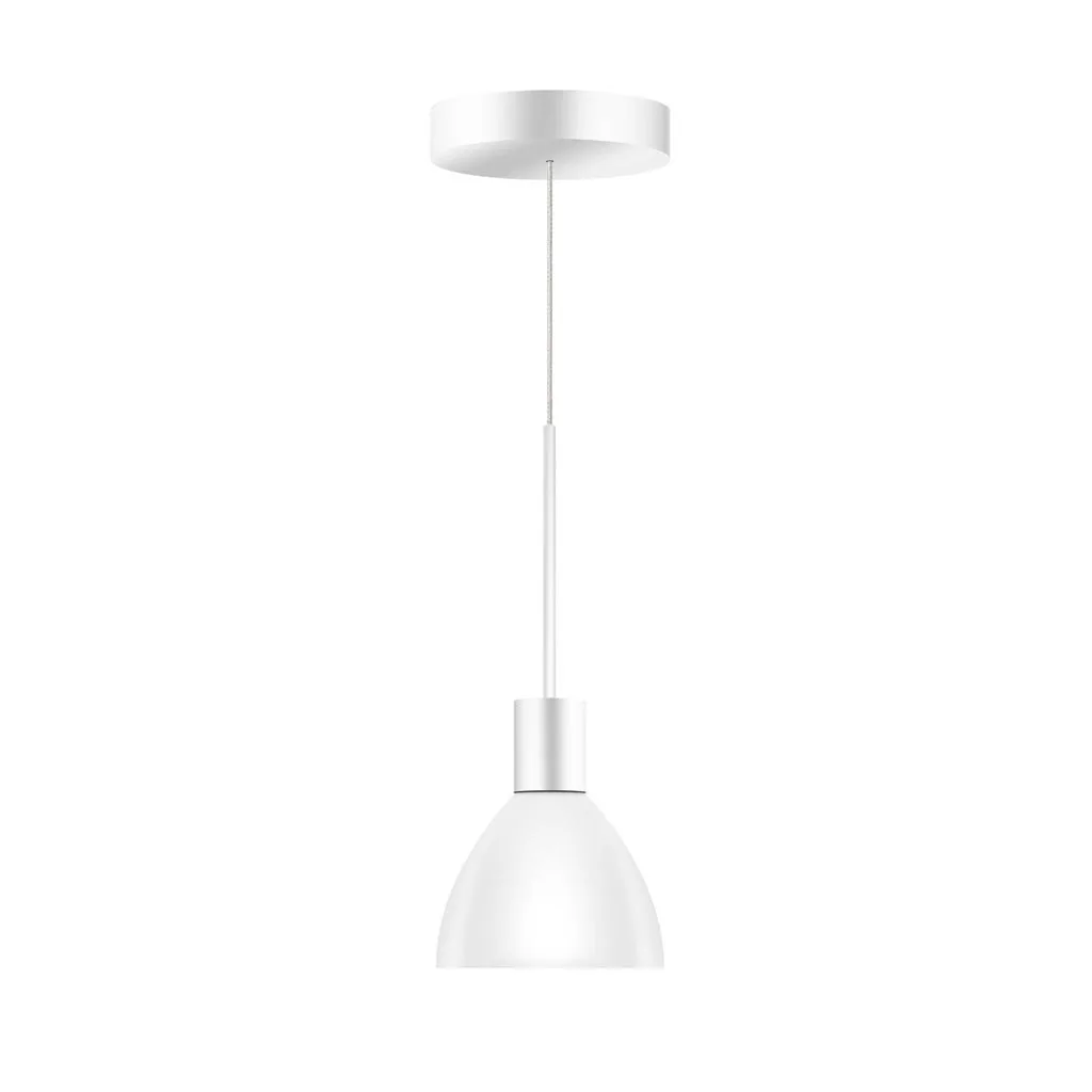 Bruck Silva Neo 110 LV S Pendelleuchte Weiß Glas Weiß