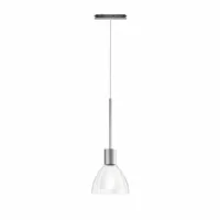 Bruck Silva Neo 110 Pendelleuchte für ALL-IN Schiene Chrom Matt Glas Klar
