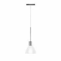 Bruck Silva Neo 110 Pendelleuchte für ALL-IN Schiene Chrom Matt Glass weiss