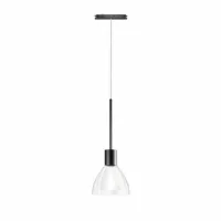 Bruck Silva Neo 110 Pendelleuchte für ALL-IN Schiene schwarz, glas klar
