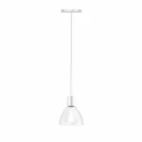 Bruck Silva Neo 110 Pendelleuchte für ALL-IN Schiene Weiß Glas klar