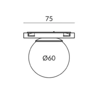 Bruck Soft Deckenleuchte 60 für Micro Schiene – Bild 4