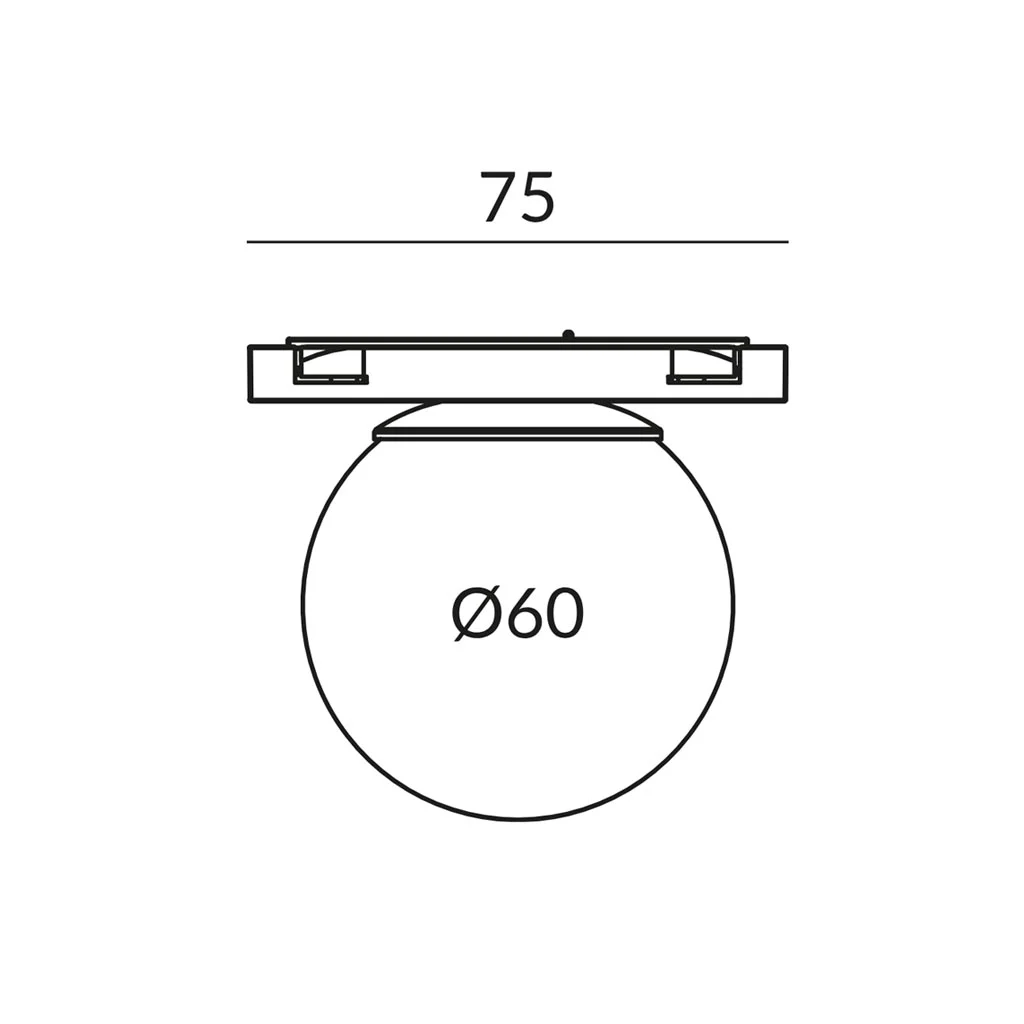 Bruck Soft Deckenleuchte 60 für Micro Schiene – Bild 4