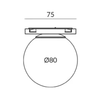 Bruck Soft Deckenleuchte 80 für Micro Schiene – Bild 4