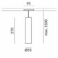 Bruck Star 55 80° Pendelleuchte für ALL-IN Schiene – Bild 5