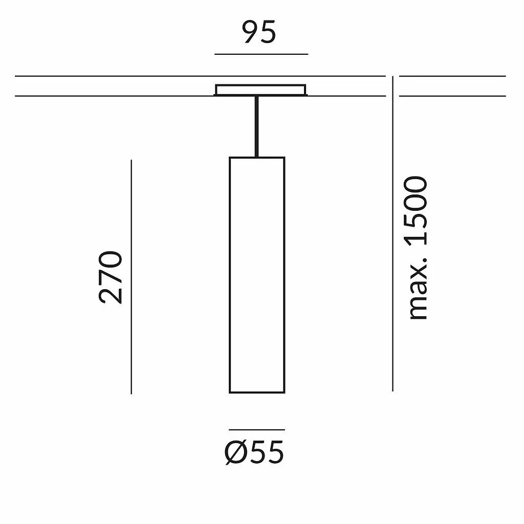 Bruck Star 55 80° Pendelleuchte für ALL-IN Schiene – Bild 5