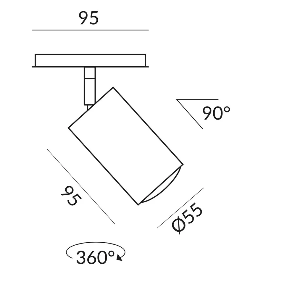 Bruck Star Spot 30-65° Deckenstrahler für ALL-IN Schiene – Bild 7