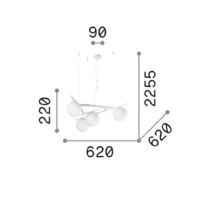 Ideal Lux Atlas SP4 Pendelleuchte – Bild 6