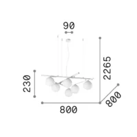 Ideal Lux Atlas SP6 Pendelleuchte – Bild 5