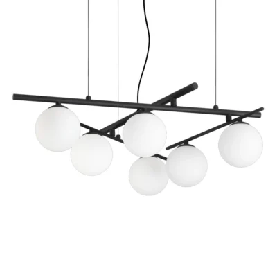 Ideal Lux Atlas SP6 Pendelleuchte Schwarz