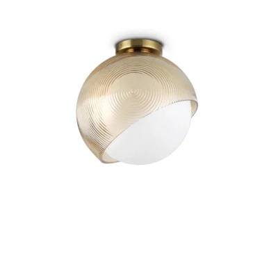 Ideal Lux Bloom PL1 D30 Deckenleuchte Messing