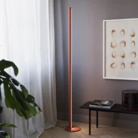 Ideal Lux Dorica PT1 LED-Stehleuchte Orange Ambiente