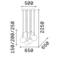 Ideal Lux Equinoxe SP6 Pendelleuchte – Bild 7