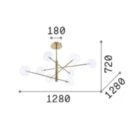 Ideal Lux Equinoxe SP8 Pendelleuchte – Bild 7