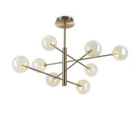 Ideal Lux Equinoxe SP8 Pendelleuchte Bernstein