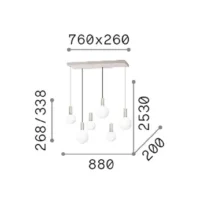 Ideal Lux Odeon SP6 Linear LED-Pendelleuchte – Bild 4