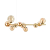 Ideal Lux Perlage SP10 Pendelleuchte Bernstein