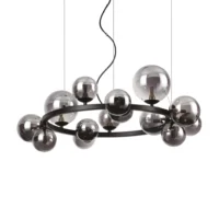 Ideal Lux Perlage SP14 Pendelleuchte Rauchglas