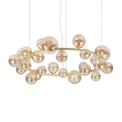 Ideal Lux Perlage SP25 Pendelleuchte Bernstein