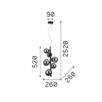 Ideal Lux Perlage SP6 Pendelleuchte – Bild 5