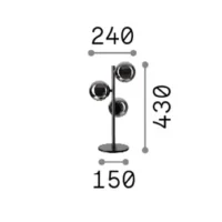 Ideal Lux Perlage TL3 Tischleuchte – Bild 6