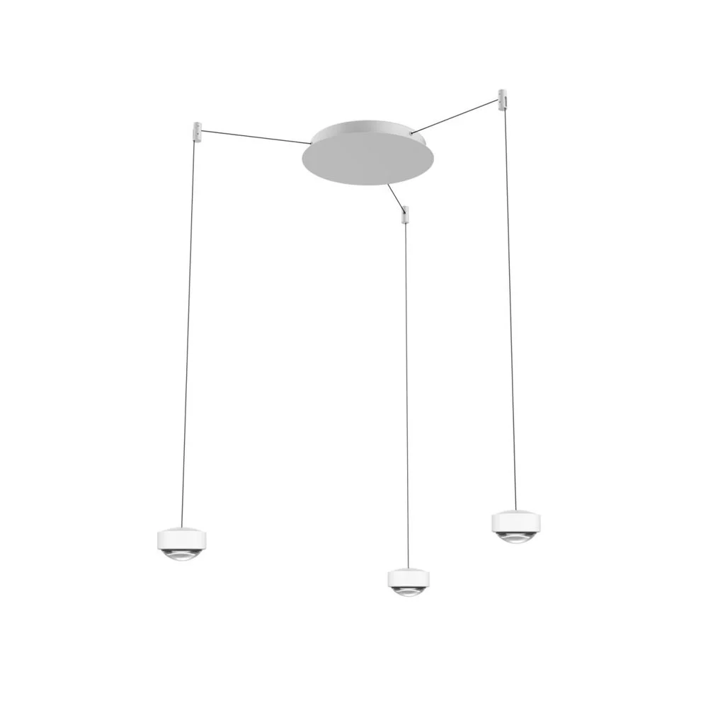 prediger.select s.100 Pendelleuchte 3-flammig Direkt Satin Weiß